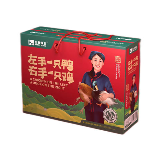 【仅剩1份】【特惠94.9】缙云麻鸭-左鸡右鸭礼盒1028g(缙云麻鸭528g+江南仙鸡500g)-（效期至26年7月19日）-专享价 商品图0