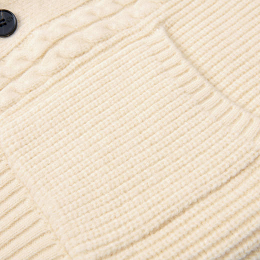 27DKTD8315【复古扭花】罗蒙经典针织开衫男士外套男厚实保暖针织衫男士毛衣男 商品图8