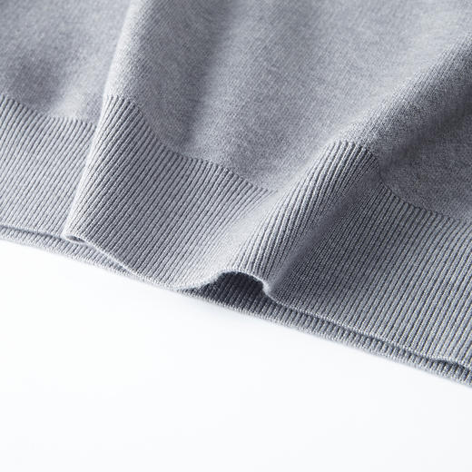 【膨体速暖仿羊绒】罗蒙男士秋冬撞色领polo衫男长袖毛衫男针织衫男卫衣 商品图7