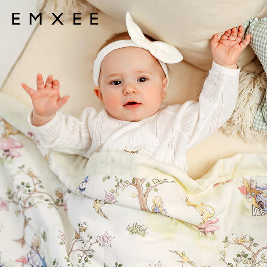 【宝宝安睡】嫚熙纱罗盖毯桑蚕丝天竹纱罗被宝宝盖被 商品图4