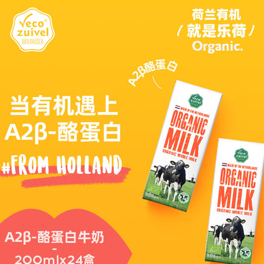【A2有机纯牛奶】乐荷有机A2β-酪蛋白高端牛奶 三重有机认证 适合脆弱肠胃 商品图1