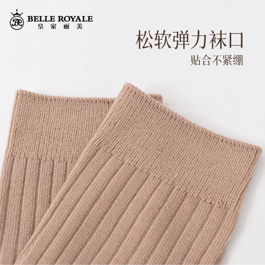 【42元5双，数量拍5可混拍】美拉德袜子女秋冬季中筒袜保暖加厚长袜冬季女士地板袜WZM3442WZM3448WZM3436 商品图3