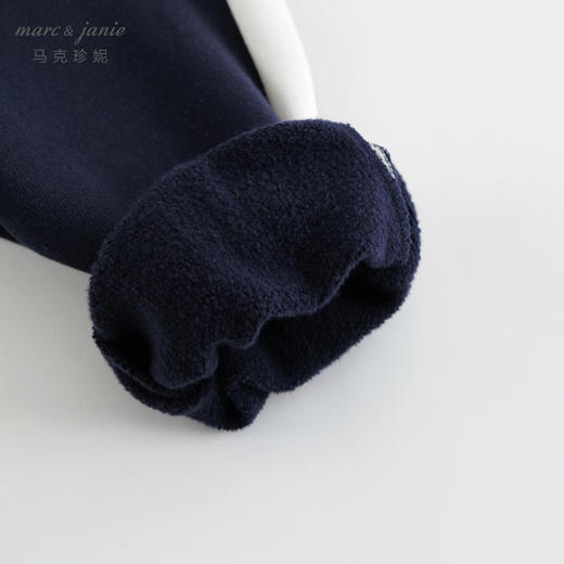 马克珍妮男童纯棉撞色条束脚运动裤 儿童休闲裤子春装新款240673 商品图4