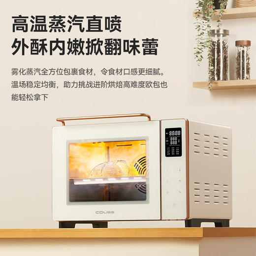 【蒸汽喷雾】卡士540风炉烤箱带蒸汽喷雾烘焙专用40升家用小型烘焙发酵蒸烤箱 商品图0