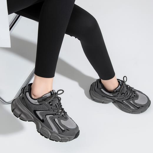 ZHR厚底老爹鞋女2024春季新款复古美拉德休闲百搭活力轻氧运动鞋 商品图7