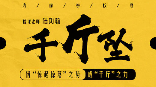 【丹田专训】2—千斤坠（内家拳核心） 商品图0