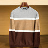 罗蒙秋冬时尚撞色男士毛衣舒适透气柔软毛衣男休闲潮流百搭基础针织衫男 商品缩略图1
