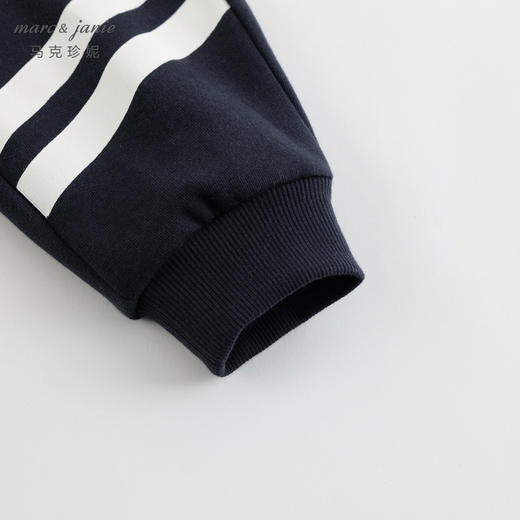 马克珍妮男童时尚撞色条运动裤儿童纯棉裤子束脚裤春装新款240690 商品图3
