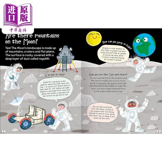 【中商原版】好奇的答案 月亮 Curious Questions & Answers about The Moon 英文原版 儿童科普绘本知识百科图书自然科学读物 商品图3