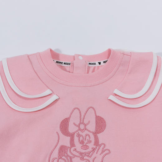 2024春季新款女童套头卫衣卡通米妮刺绣中小童内搭上衣运动服ZD1DS002
 商品图4