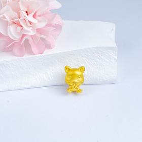 【限时7.5折】【定价黄金】足金 3D硬金狗年生肖金狗手串(V3DSC00292)（预售产品下单后不退款不退货不换货不补差价）（预售产品下单后不退款不退货不换货不补差价）