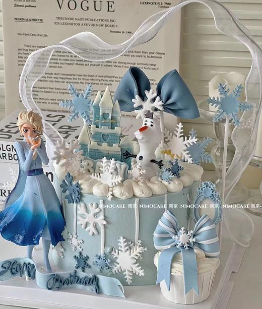 黑巢-冰雪奇缘雪人生日蛋糕 商品图0