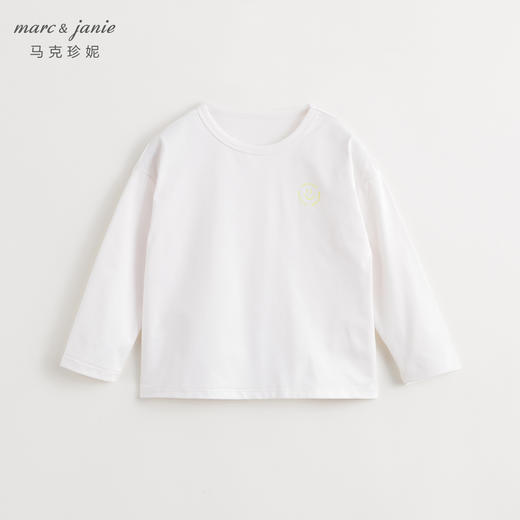 【速干防晒】马克珍妮男女童亲肤棉感运动T恤儿童春装上衣240295 商品图3