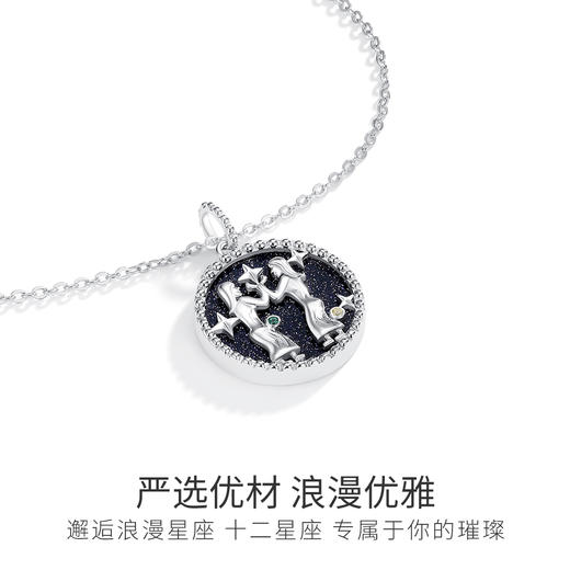 Winy925纯银十二星座系列项链送女友闺蜜节日生日礼物 商品图3