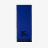 BURBERRY 巴宝莉 男女通用双面两用马术骑士徽标羊绒围巾 蓝色 8078785 B7320 商品缩略图1
