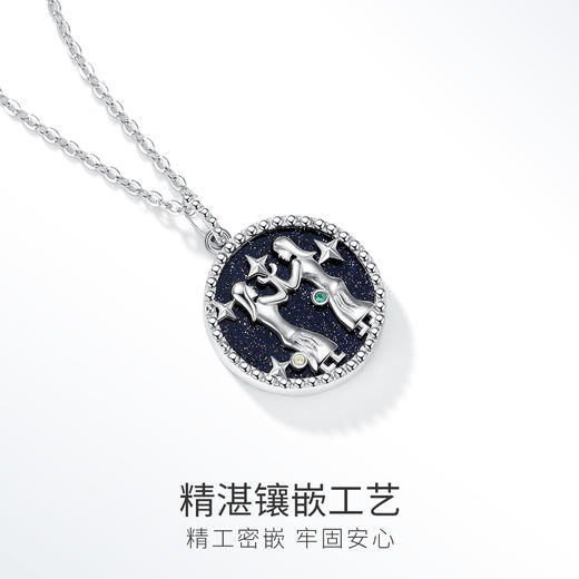 Winy925纯银十二星座系列项链送女友闺蜜节日生日礼物 商品图4