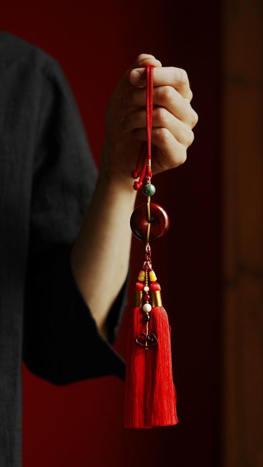 【青山特惠】精品小叶紫檀  平安扣 挂坠 车挂 s13 商品图6