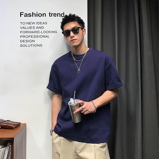 徐太浪日系白色短袖T恤男夏季潮流百搭男士休闲宽松半袖体恤上衣 商品图3