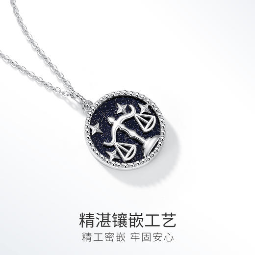 Winy925纯银十二星座系列项链送女友闺蜜节日生日礼物 商品图4