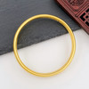 【限时克减150元】足金 古法半实心光面光圈手镯素圈泥鳅背宽面内心经手镯（面宽约7.6-8mm，厚度约3.6mm）(ANWZGFSZ00010-2)（预售产品下单后不退款不退货不换货不补差价） 商品缩略图2
