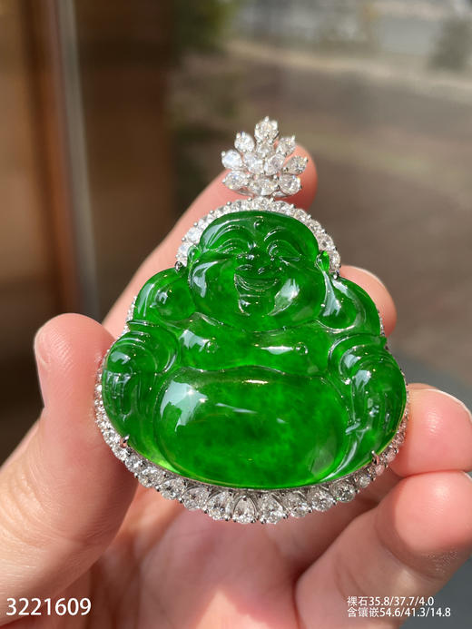 老坑帝王绿佛公吊坠【3221609】具体价格微信咨询 商品图2