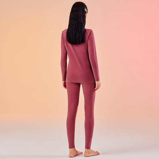I‘d爱帝女式无痕裁双面磨绒锁温蓄热保暖内衣套装 商品图9