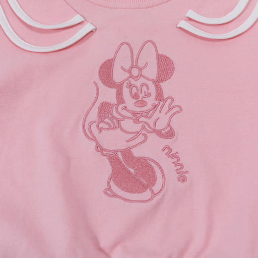 2024春季新款女童套头卫衣卡通米妮刺绣中小童内搭上衣运动服ZD1DS002
 商品图6
