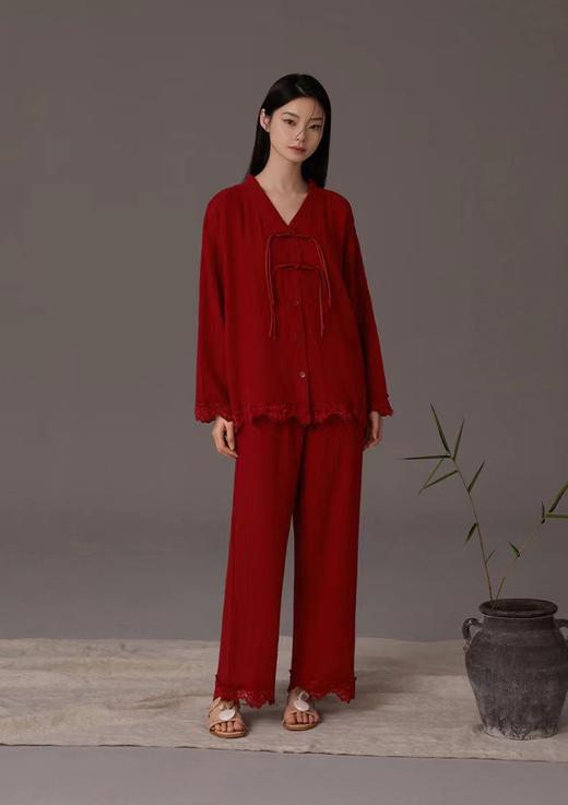 中国红棉纱家居服 商品图2