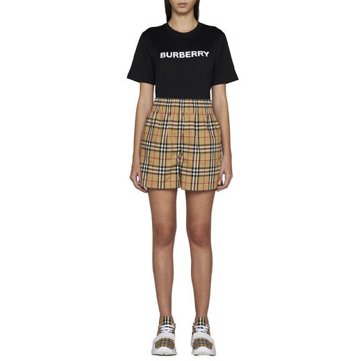 【二】BURBERRY 巴宝莉 女士棉质休闲短裤 格子 8083147 A7028 商品图3