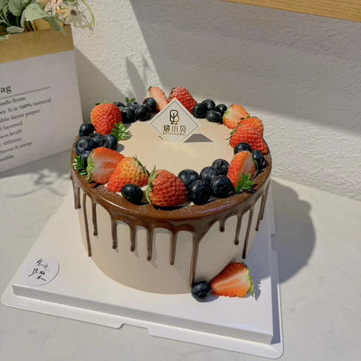 巧克莓莓—巧克力水果生日蛋糕（应季草莓或者树莓） 商品图0