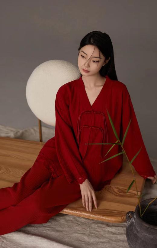 中国红棉纱家居服 商品图1