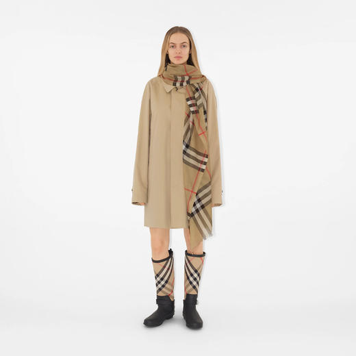 【五】BURBERRY 巴宝莉 女士格纹丝毛混纺围巾 格子 8078779 A7026 商品图2
