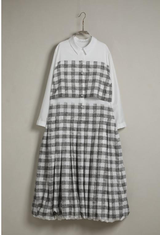 ECOLE DE CURIOSITIES 印花格纹连衣裙(2色可选) 商品图14