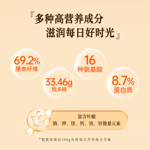 【清心湖甄选&全网比价】滋时高山生态有机银耳 好银耳养好肌肤 权威双院校机构联合研发 线下500+月子中心宝妈都爱吃 商品图2