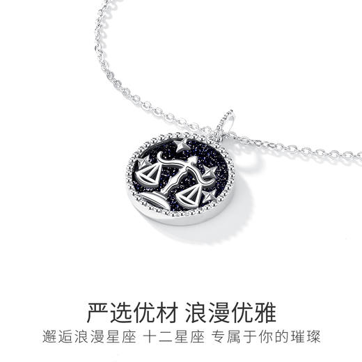 Winy925纯银十二星座系列项链送女友闺蜜节日生日礼物 商品图3