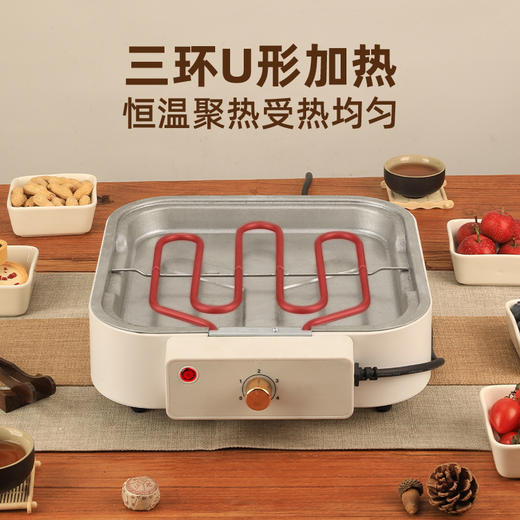 【围炉煮茶】2024新年围炉煮茶家用煮茶炉庭院烧烤炉 取暖炉大功率可拆卸电烤炉 商品图1