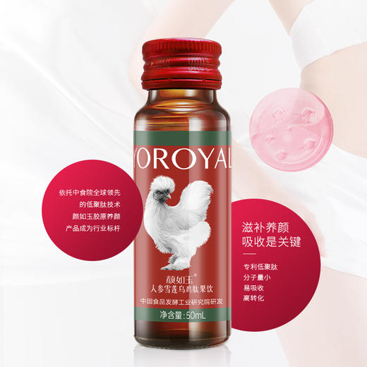 颜如玉人参雪莲乌鸡肽饮品 商品图2