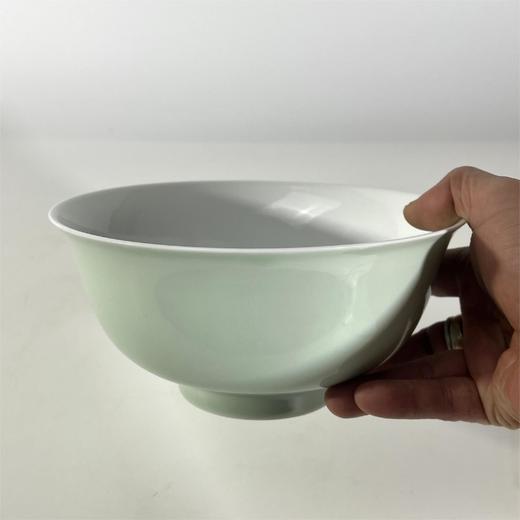 不仁斋薛继业水墨青花鱼豆青釉大面碗海碗吃播中式 商品图6