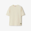 【二】BURBERRY 巴宝莉 女士马术骑士徽标贴花棉质圆领短袖T恤 米色 8083627 B7348 商品缩略图0