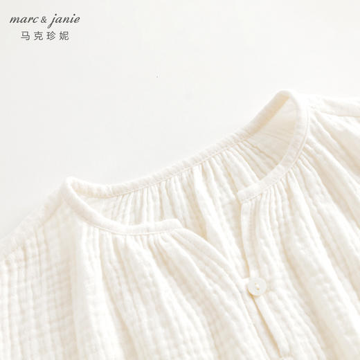 马克珍妮女童纯棉时尚宽松衬衫儿童衬衣上衣2024年春装新款240115 商品图2
