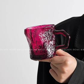 北欧ins风小众带把马克杯玻璃杯高颜值个性家用杯子咖啡杯冷饮杯