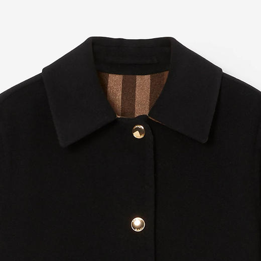BURBERRY 巴宝莉 女士羊毛谷仓夹克外套 深棕色 8063207 A8894 商品图2