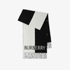 BURBERRY 巴宝莉 男女同款马术骑士徽标羊毛羊绒混纺围巾 混色 8074836 A6590 商品缩略图0