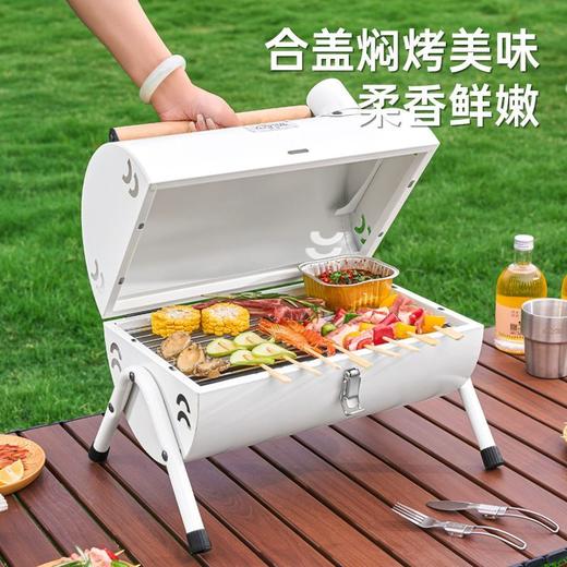 探露烧烤炉家用户外折叠便携式烤串炉子全套木炭碳烤网红小型架子 商品图3