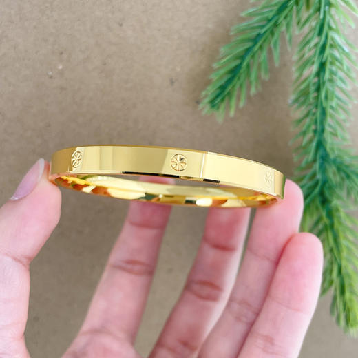【限时克减150元】足金 【精品】3D硬金空心CNC固口螺丝纹手镯米字纹手镯（面宽约5.8-6.2mm）(AR3DSZ00010)（预售产品下单后不退款不退货不换货不补差价） 商品图2
