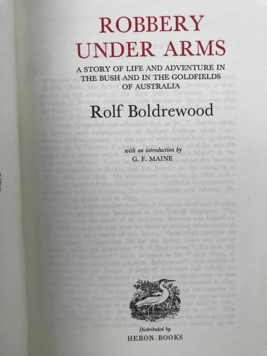 罗夫·博尔德伍德《武装抢劫》 7幅插图 苍鹭出版社复古精装本 商品图2