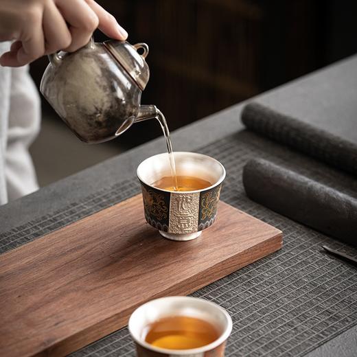 龙纹鎏银茶器，银入茶盏，风雅无双 商品图11