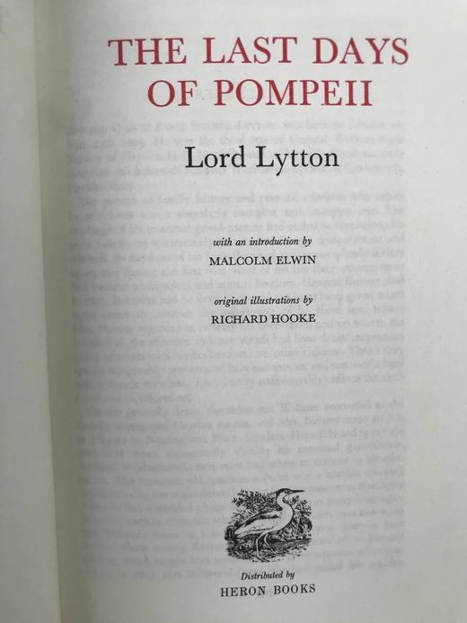 布尔渥-利顿《庞贝城末日》 配精美插图 苍鹭出版社复古精装本 商品图2