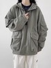 春季款【日系复古纯色连帽 套头大口袋】冲锋衣 中性风 户外机能工装外套 男女潮 商品缩略图1