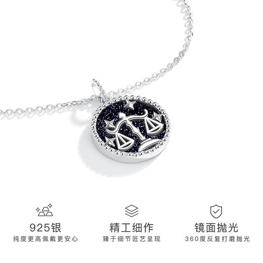 Winy925纯银十二星座系列项链送女友闺蜜节日生日礼物 商品图1